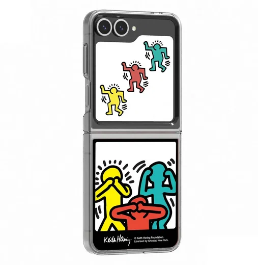 Origineel Samsung Galaxy Z Flip 7 FE / 6 FlipSuit Plaatje Keith Haring Photo afbeelding 2