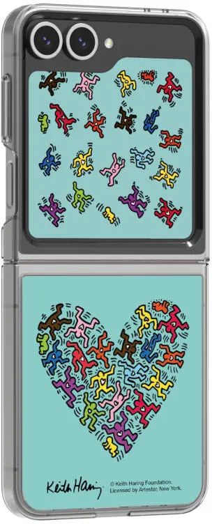 Origineel Samsung Galaxy Z Flip 7 FE / 6 FlipSuit Plaatje Keith Haring Love afbeelding 4