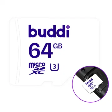 Buddi MicroSDXC Nintendo Switch Geheugenkaart 64GB Wit