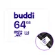 Buddi MicroSDXC Nintendo Switch Geheugenkaart 64GB Wit