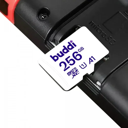 Buddi MicroSDXC Nintendo Switch Geheugenkaart 256GB Wit afbeelding 5