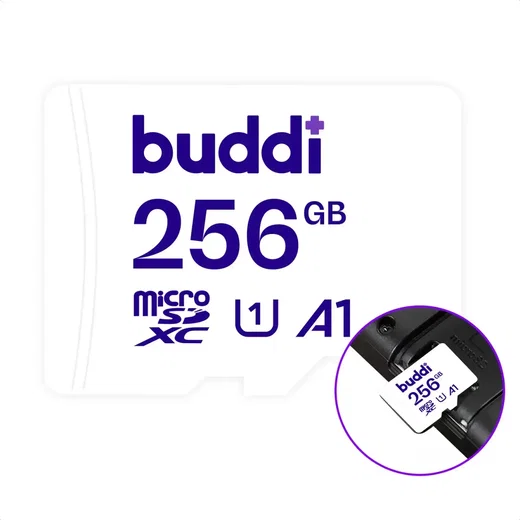 Buddi MicroSDXC Nintendo Switch Geheugenkaart 256GB Wit afbeelding 1