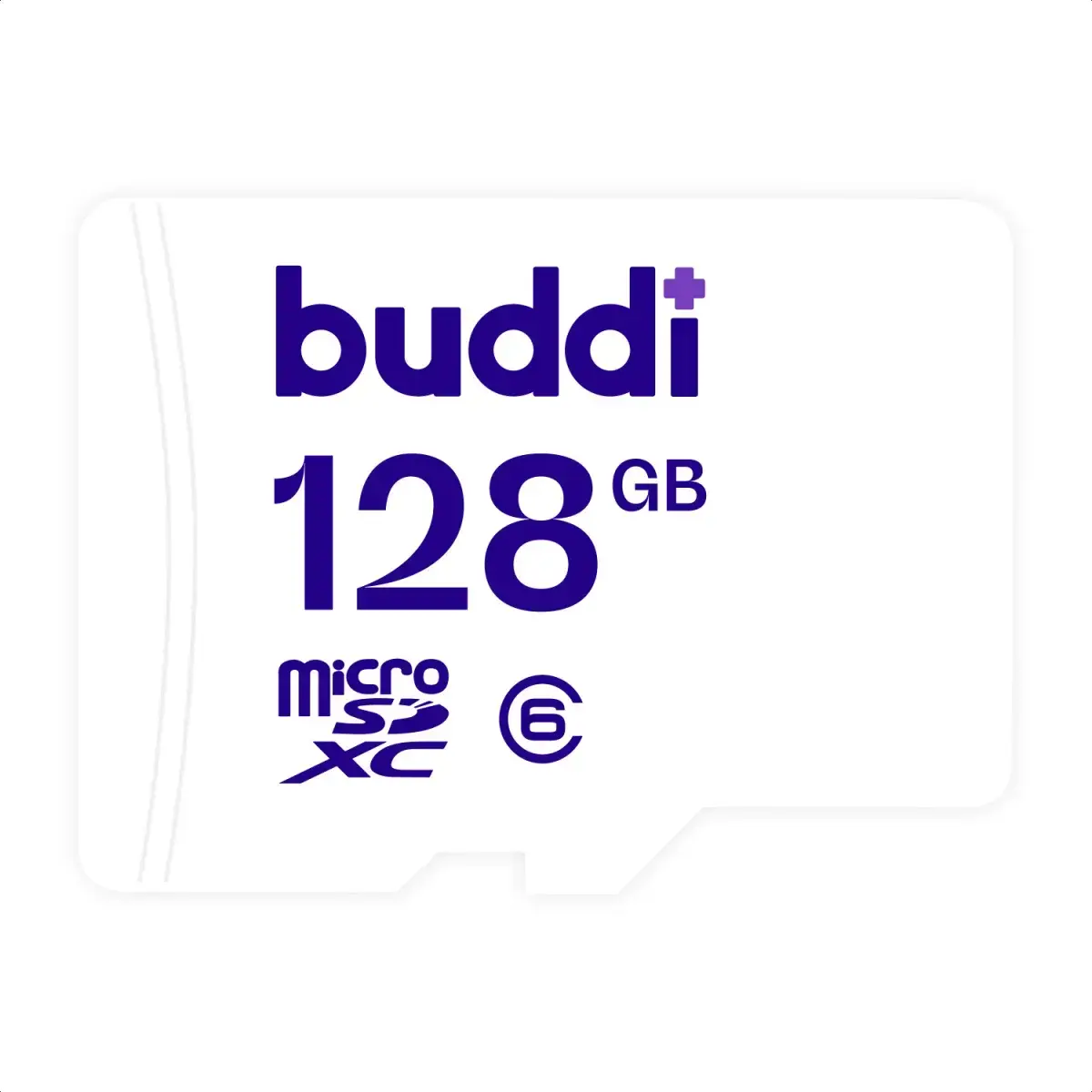 Buddi MicroSDXC Fotografie Geheugenkaart 128GB Wit afbeelding 1