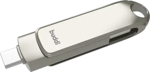 Buddi USB-A en USB-C Stick Dual Geheugenstick 32GB Grijs (2-Pack) afbeelding 12