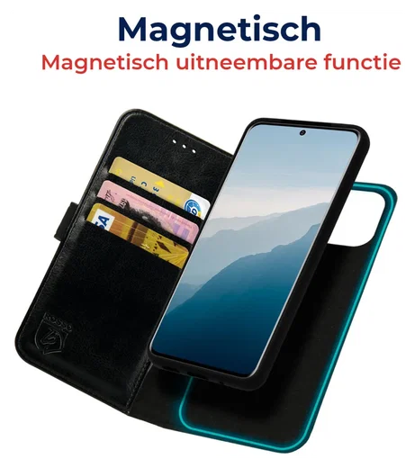 Rosso Element Uitneembaar 2-in-1 Samsung Galaxy A56 Hoesje Zwart afbeelding 6