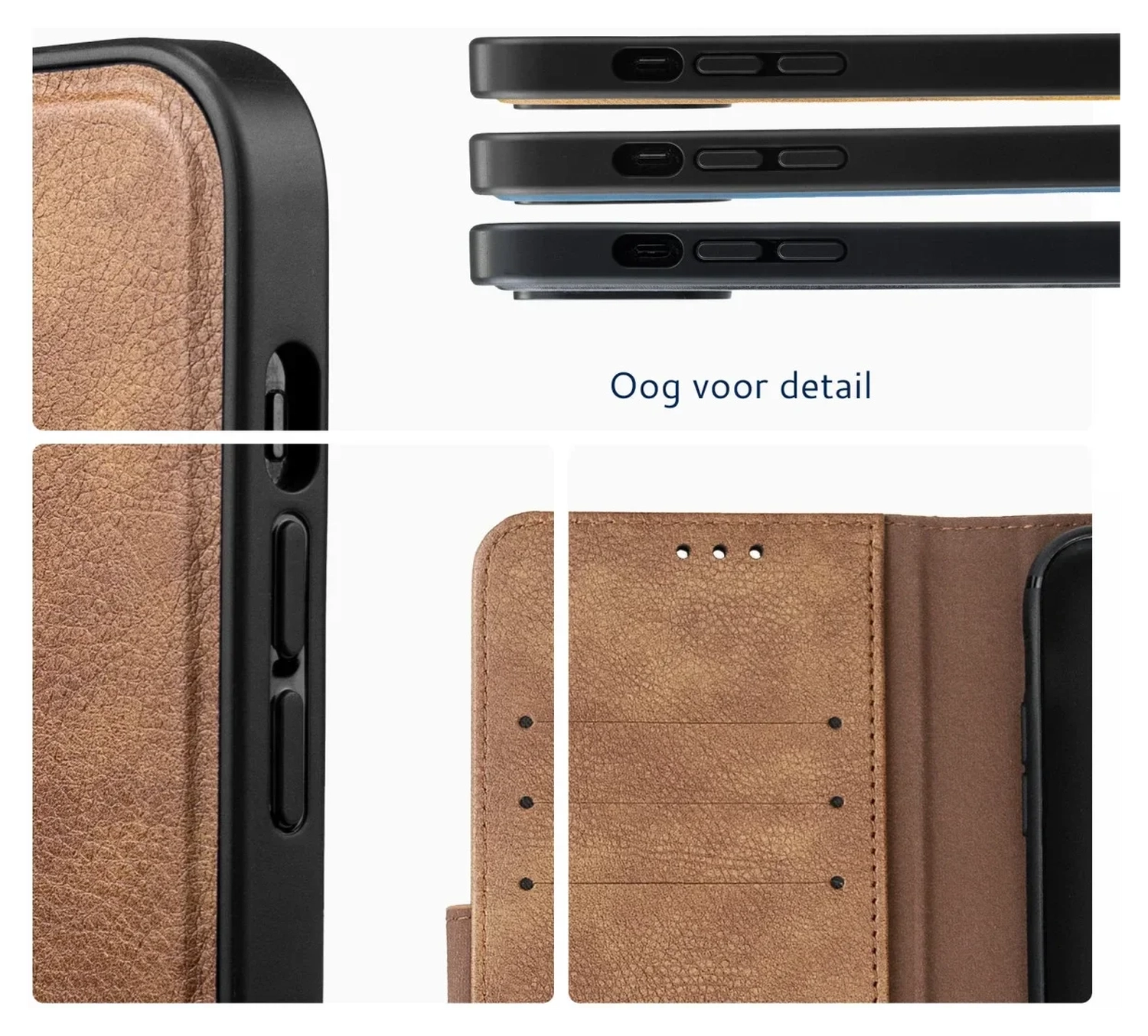 Rosso Element Uitneembaar 2-in-1 Samsung Galaxy A56 Hoesje Bruin afbeelding 9