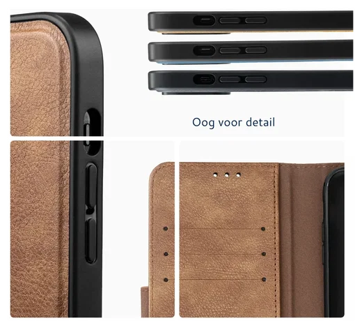 Rosso Element Uitneembaar 2-in-1 Samsung Galaxy A56 Hoesje Bruin afbeelding 9