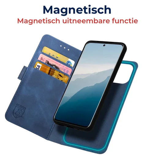 Rosso Element Uitneembaar 2-in-1 Samsung Galaxy A56 Hoesje Blauw afbeelding 6