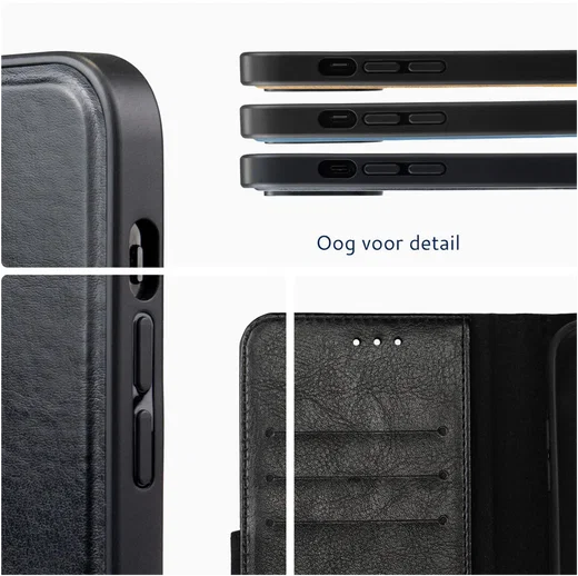 Rosso Element Uitneembaar 2-in-1 Apple iPhone 17e / 16e Hoesje Zwart afbeelding 5