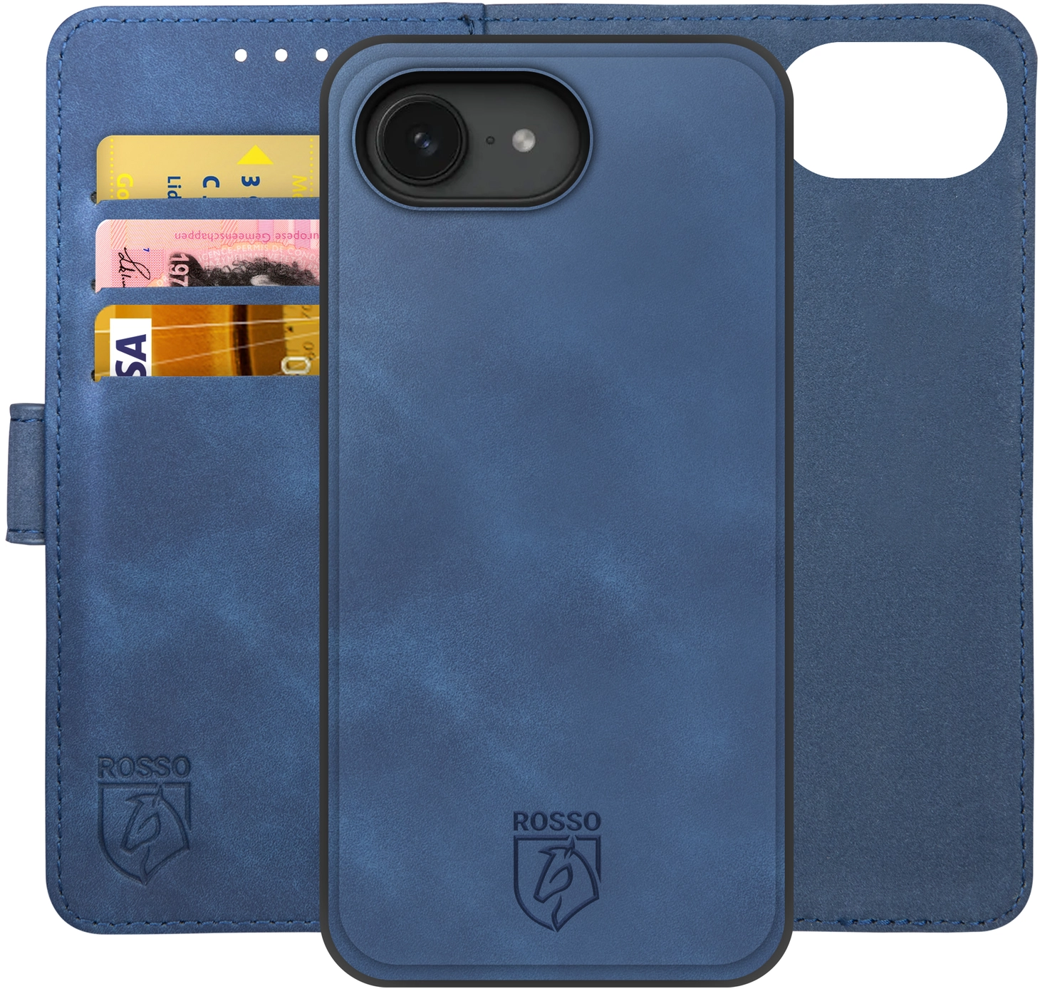Rosso Element Uitneembaar 2-in-1 Apple iPhone 17e / 16e Hoesje Blauw afbeelding 1
