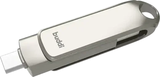 Buddi USB-A en USB-C Stick Dual Geheugenstick 32GB Grijs (3-Pack) afbeelding 12