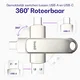 Buddi USB-A en USB-C Stick Dual Geheugenstick 32GB Grijs (3-Pack) afbeelding 2