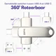 Buddi USB-A en USB-C Stick Dual Geheugenstick 128GB Grijs (3-Pack) afbeelding 4