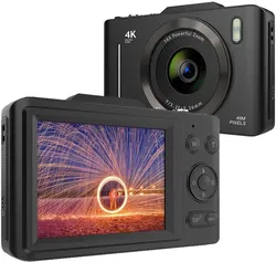 Digitale Camera voor Foto en Video met 2.8-inch IPS Scherm en Flits - Anti-Shake afbeelding
