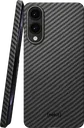 NEKIT Fiber Samsung Galaxy S25 Edge Hoesje MagSafe / Qi2 Kevlar Dun Zwart