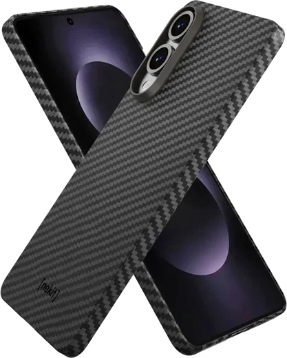 NEKIT Fiber Samsung Galaxy S25 Edge Hoesje MagSafe / Qi2 Kevlar Dun Zwart afbeelding 12
