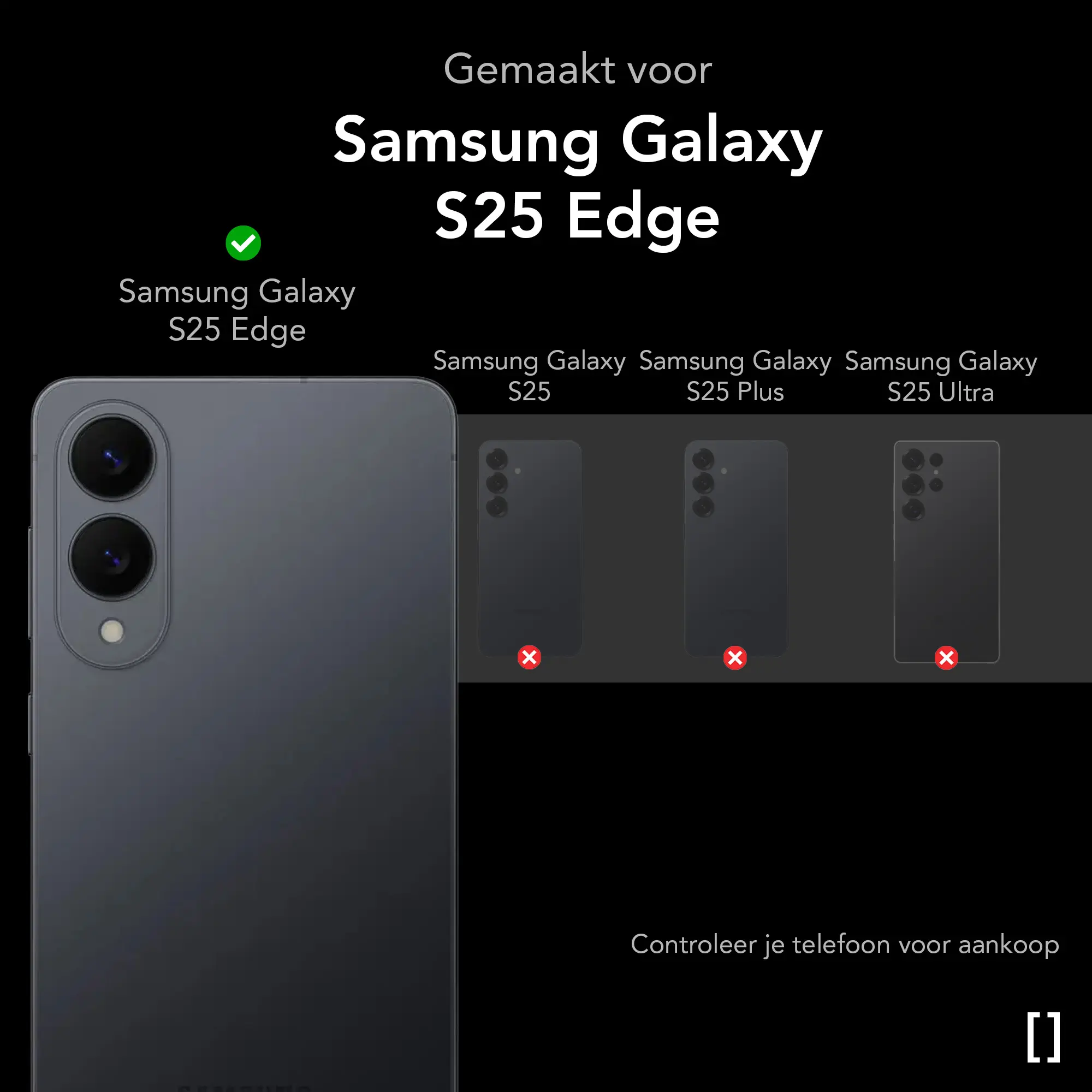 NEKIT Fiber Samsung Galaxy S25 Edge Hoesje MagSafe / Qi2 Kevlar Dun Zwart afbeelding 3