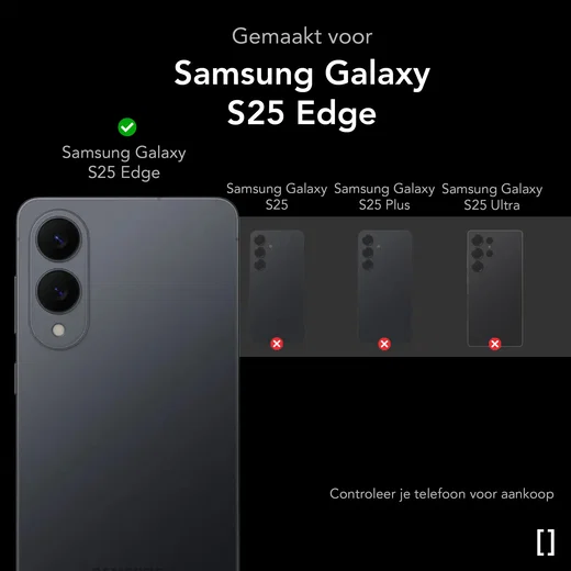 NEKIT Fiber Samsung Galaxy S25 Edge Hoesje MagSafe / Qi2 Kevlar Dun Zwart afbeelding 3