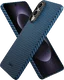 NEKIT Fiber Samsung Galaxy S25 Edge Hoesje MagSafe / Qi2 Kevlar Dun Blauw afbeelding 12