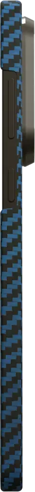 NEKIT Fiber Samsung Galaxy S25 Edge Hoesje MagSafe / Qi2 Kevlar Dun Blauw afbeelding 17