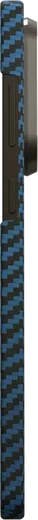 NEKIT Fiber Samsung Galaxy S25 Edge Hoesje MagSafe / Qi2 Kevlar Dun Blauw afbeelding 17