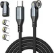 4smarts USB-C naar USB-C 240W Magnetische Oplaad Kabel PD 1.8 Meter Zwart afbeelding 1