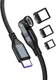4smarts USB-C naar USB-C 240W Magnetische Oplaad Kabel PD 1.8 Meter Zwart afbeelding 11