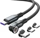 4smarts USB-C naar USB-C 240W Magnetische Oplaad Kabel PD 1.8 Meter Zwart afbeelding 2