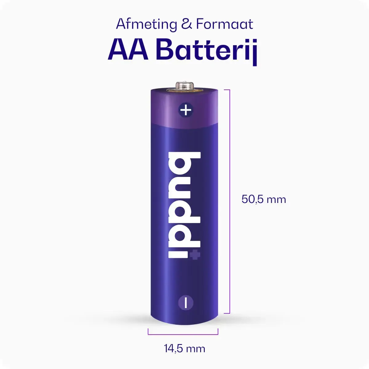 Buddi Oplaadbare AA Batterijen 2.800 mAh 1.2V 24 Stuks afbeelding 4