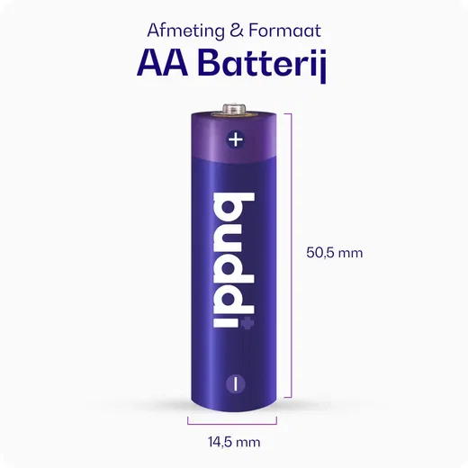 Buddi Oplaadbare AA Batterijen 2.800 mAh 1.2V 24 Stuks afbeelding 4
