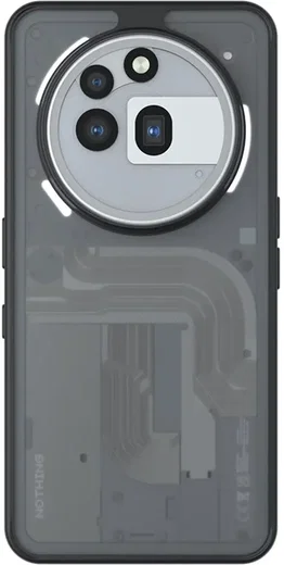Nothing Phone (3a) Pro Hoesje Matte Back Cover Zwart afbeelding 1