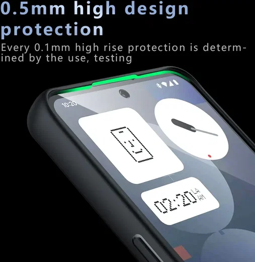 Nothing Phone (3a) Pro Hoesje Matte Back Cover Zwart afbeelding 7