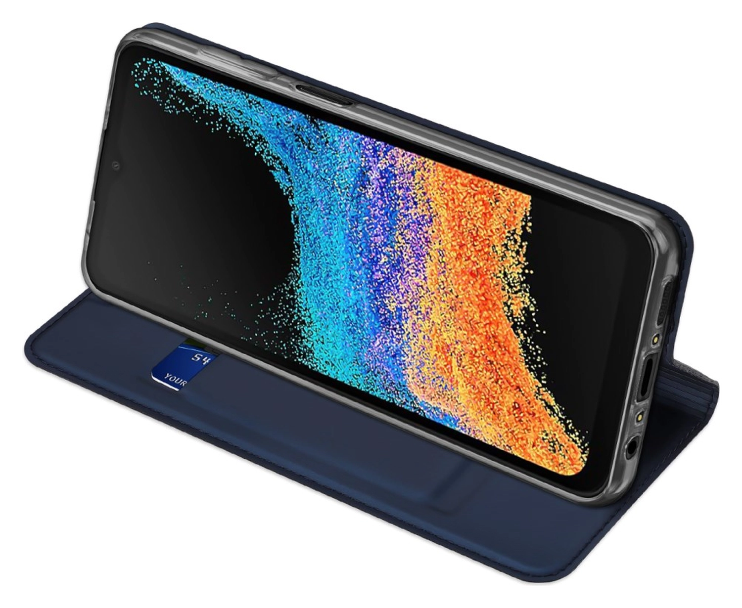 Dux Ducis Skin Pro Samsung Galaxy Xcover 7 Pro Hoesje Portemonnee Blauw afbeelding 6