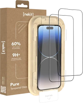 NEKIT Pure Apple iPhone 14 Pro Tempered GRS Glass Installatiebox (2-Pack)