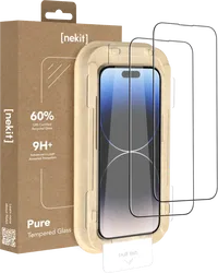 NEKIT Pure Apple iPhone 14 Pro Tempered GRS Glass Installatiebox (2-Pack) afbeelding