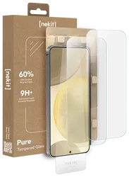 NEKIT Pure Samsung Galaxy S24 Plus Tempered GRS Glass Installatiebox (2-Pack) afbeelding