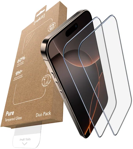 NEKIT Pure Apple iPhone 16 Pro Max Tempered GRS Glass Installatiebox (2-Pack) afbeelding 2
