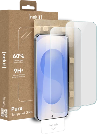 NEKIT Pure Samsung Galaxy S25 Tempered GRS Glass Installatiebox (2-Pack) afbeelding 1