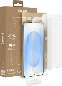 NEKIT Pure Samsung Galaxy S25 Plus Tempered GRS Glass Installatiebox (2-Pack)