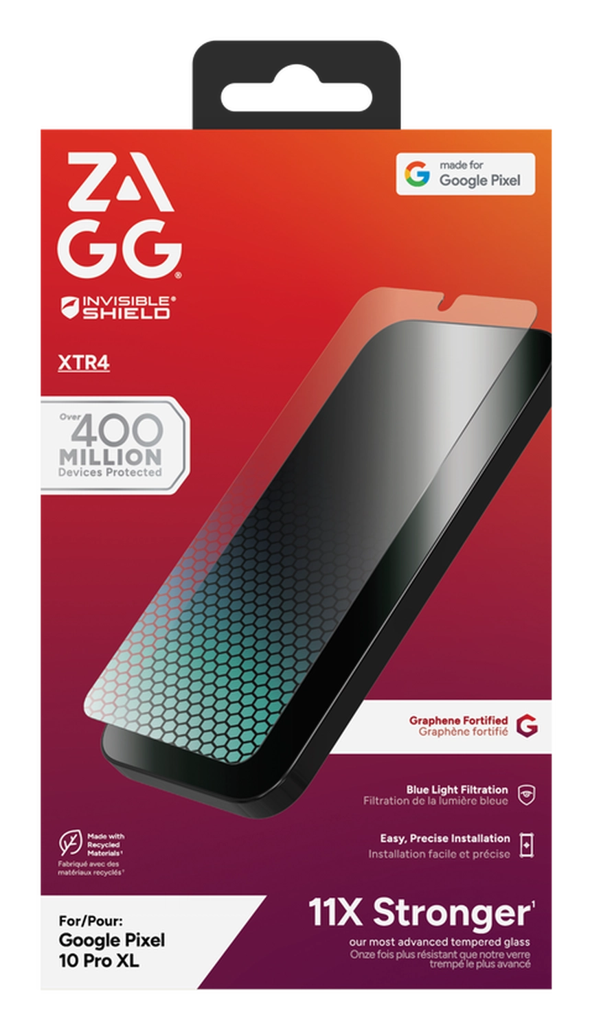 ZAGG InvisibleShield Glass XTR4 Google Pixel 10 Pro XL/9 Pro XL Screen Protector afbeelding 1