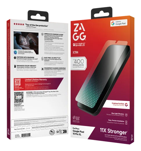 ZAGG InvisibleShield Glass XTR4 Google Pixel 10 Pro XL/9 Pro XL Screen Protector afbeelding 5