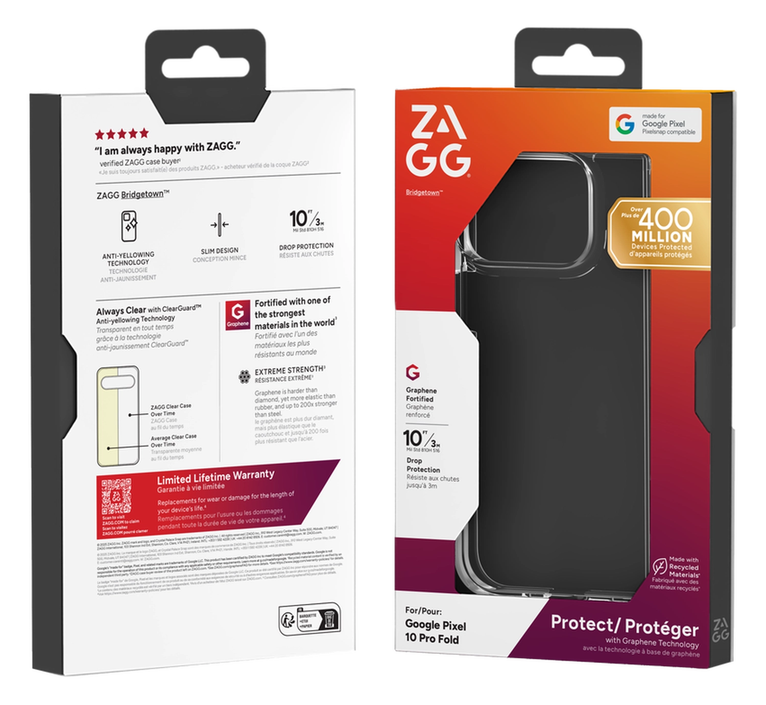 ZAGG Bridgetown Google Pixel 10 Pro Fold Hoesje Back Cover Transparant afbeelding 9