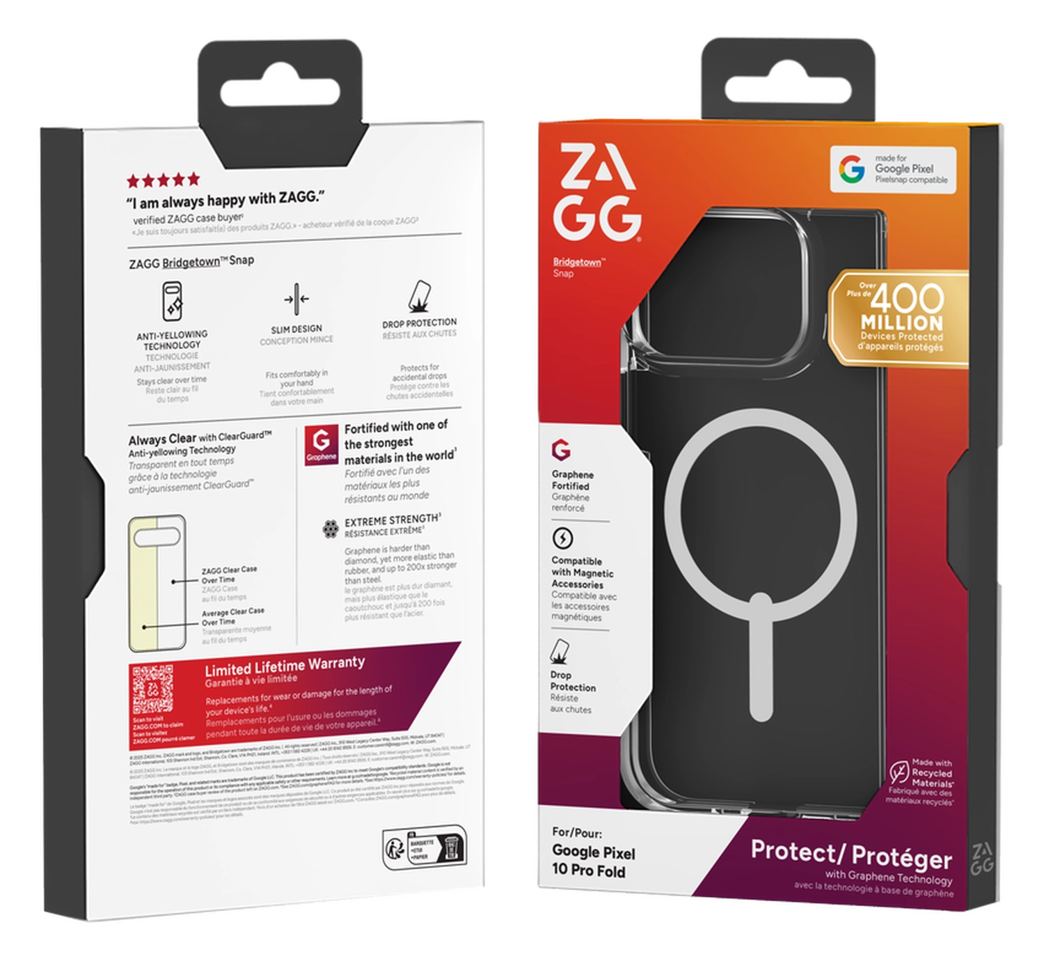 ZAGG Bridgetown Snap Google Pixel 10 Pro Fold Hoesje MagSafe Transparant afbeelding 9