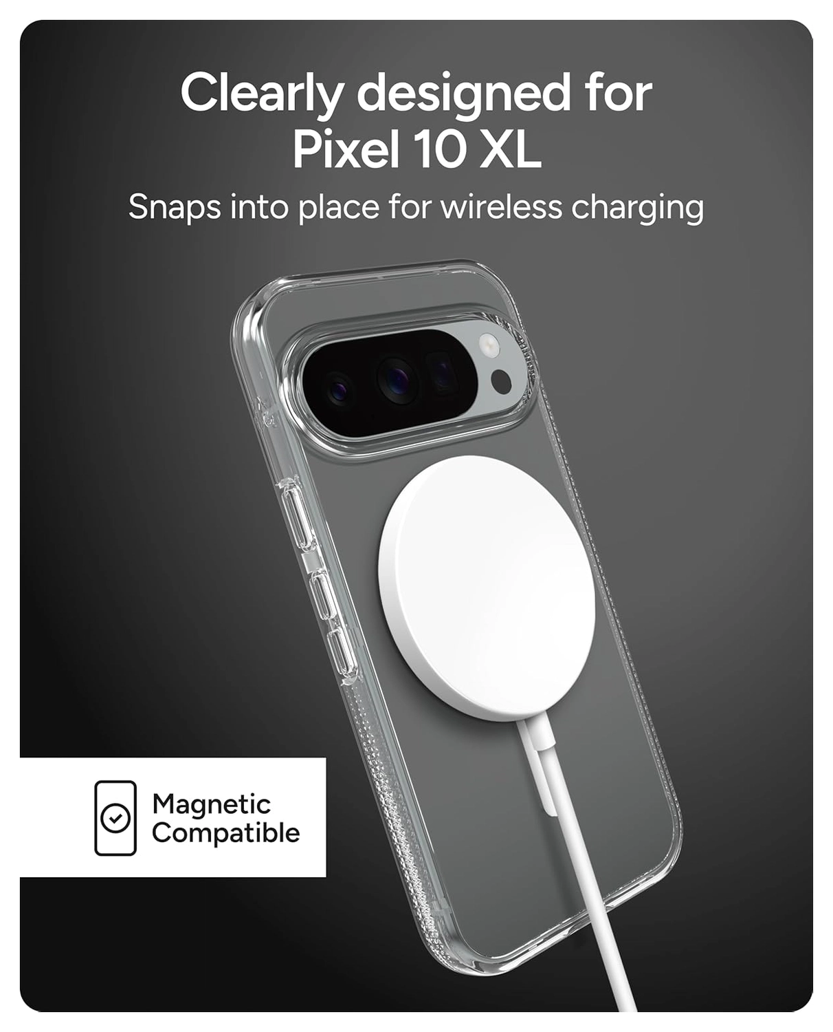 ZAGG Crystal Palace Snap Google Pixel 10 Pro XL Hoesje MagSafe Transparant afbeelding 4