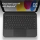 ZAGG Tough Keys iPad 11 (2025) / 10.9 (2022) Toetsenbord Hoes Book Case Zwart afbeelding 4