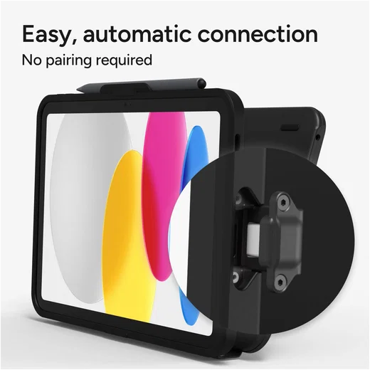 ZAGG Tough Keys iPad 11 (2025) / 10.9 (2022) Toetsenbord Hoes Book Case Zwart afbeelding 7