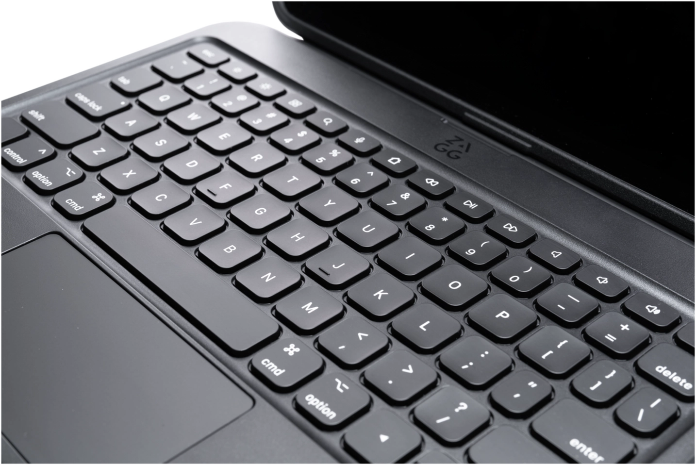 ZAGG Tough Keys iPad 11 (2025) / 10.9 (2022) Toetsenbord Hoes Book Case Zwart afbeelding 8