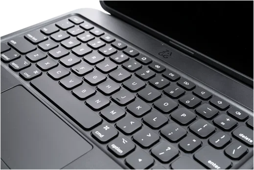 ZAGG Tough Keys iPad 11 (2025) / 10.9 (2022) Toetsenbord Hoes Book Case Zwart afbeelding 8
