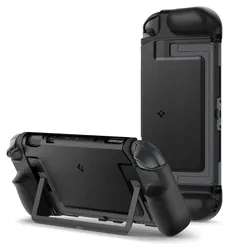 Spigen Dual Grip Nintendo Switch 2 Hoesje met Standaard Case Zwart afbeelding