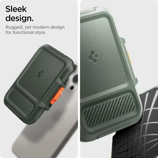 Spigen Lock Fit MagFit MagSafe Portemonee en Kaarthouder voor Pasjes Groen afbeelding 8